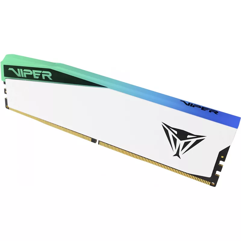 DIMM 48 GB DDR5-6000 (2x 24 GB) Dual-Kit, memória branca, PVER548G60C42KW, Viper Elite 5 RGB, INTEL XMP, AMD EXPO