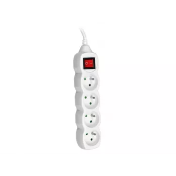 PowerWatch 3 m (4 tomadas) branco com interruptor de rede