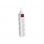 PowerWatch 3 m (4 tomadas) branco com interruptor de rede