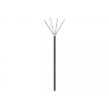 Wentronic goobay - tambor de cabo - 100,0m - UTP - CAT 5e - exterior, fio flexível - preto (57196)