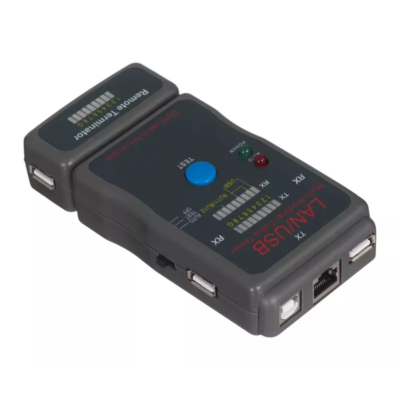 Testador de cabos de rede Cablexpert NCT-2 preto