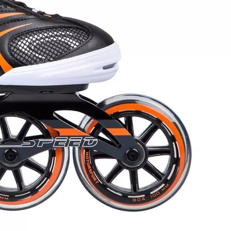 Patins em linha Nils Extreme NA1060S preto-laranja tam. 41