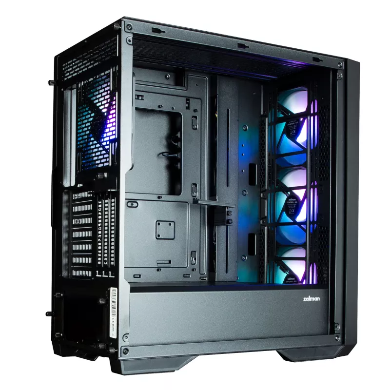 Zalman Z9 Iceberg MS preto caixa de PC ATX Mid Tower com 4 ventoinhas ARGB de 140 mm - Midi/Mini Tower - ATX