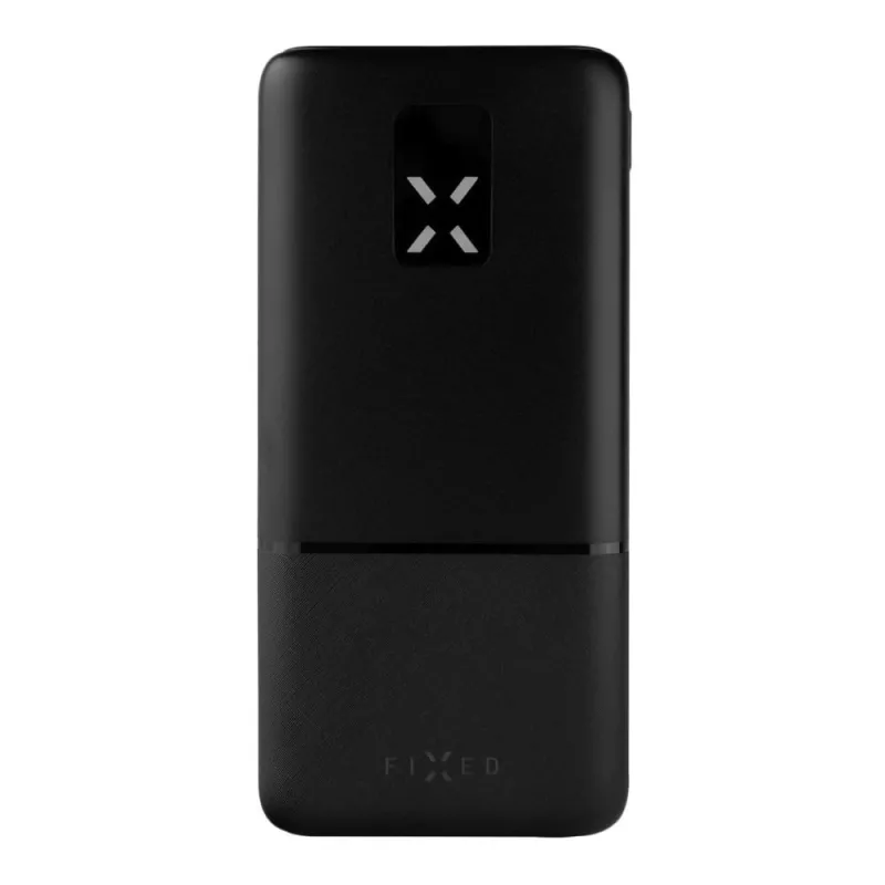 Fixed Zen power bank 20000 mAh USB-C PD 20W com ecrã LCD, preto