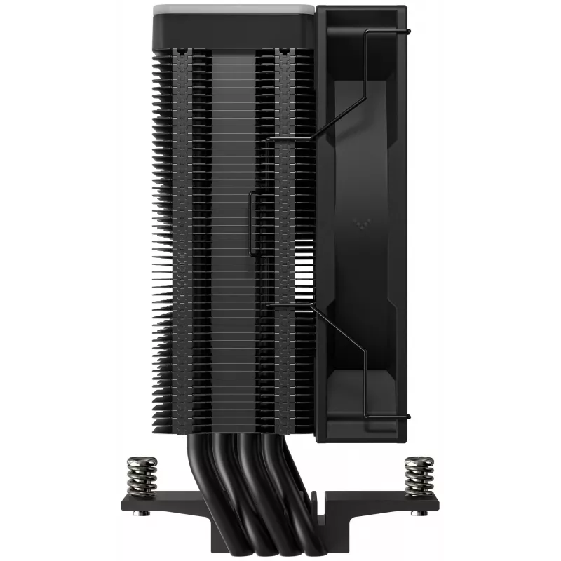 Ventoinha DeepCool AG400 BK ARGB V2 120 mm preta — ventoinha de CPU de 120 mm com rolamento hidráulico, suporte multi-socket
