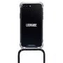 Colar para telefone Lookabe para iPhone 7/8 Plus — corrente dourada, bolsa preta