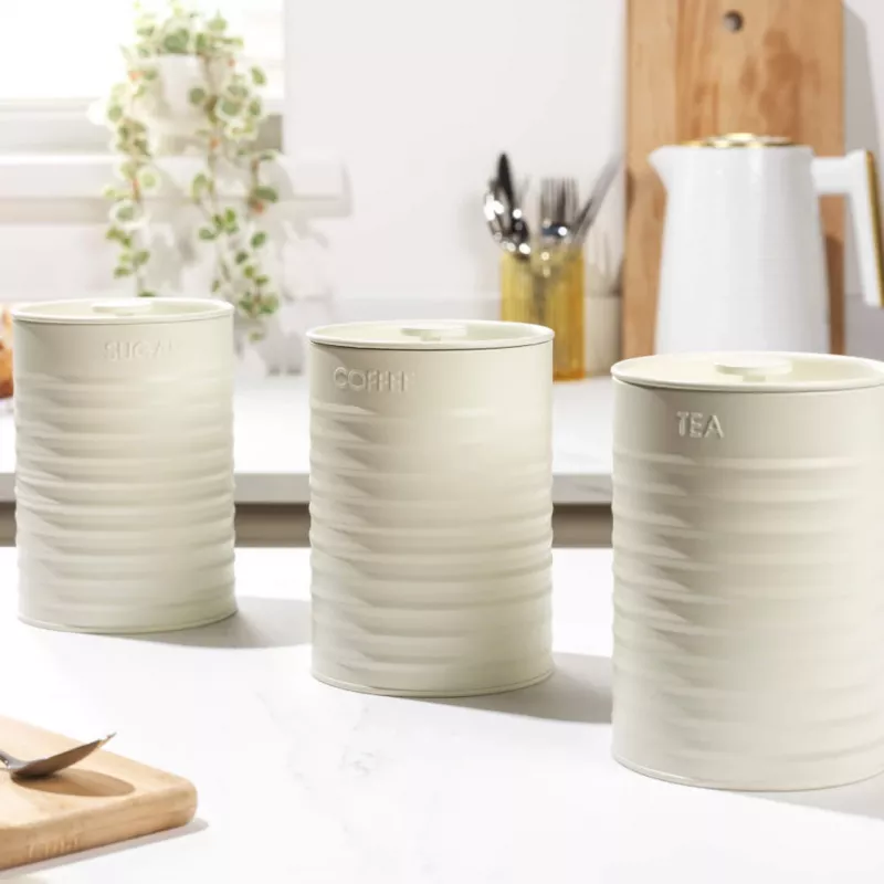 Conjunto de potes de conservação Russell Hobbs RH03268CEU7 3 peças, frascos de armazenamento para a bancada