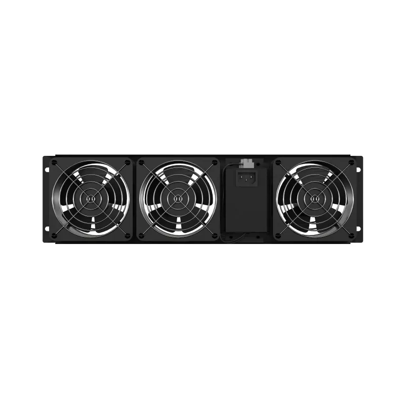 Painel de ventilação LANBERG AK-1506-B 19 polegadas com 3 ventoinhas 230V preto