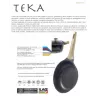 Frigideira multiusos Beper PE.005 redonda preta 24 cm
