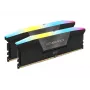 DIMM 64 GB DDR5-6000 (2x 32 GB) Dual-Kit, memória RAM preta, CMH64GX5M2B6000C30, Vengeance RGB, INTEL XMP