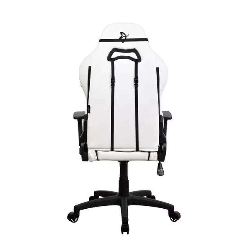 Cadeira gaming Arozzi Torretta SoftPU — branca, revestimento Soft-PU, braços ajustáveis, encosto reclinável