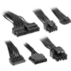 Fonte de alimentação Sharkoon Rebel P15 650 — 650 W, 1x conector de GPU de alta potência de 12 pinos, 2x PCIe, cabos modulares