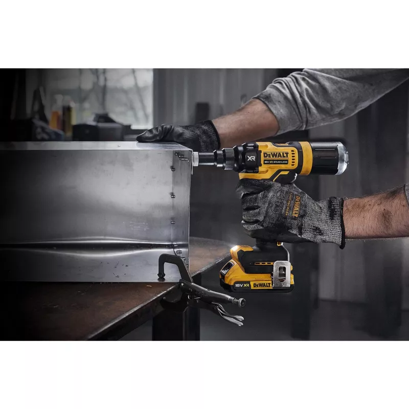 DeWALT DCF403NT-XJ Rebitadeira elétrica Preto, Amarelo 2,4, 3,2, 4, 4,8 mm 10000 kN