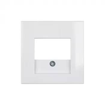 Placa de parede / tampa de interruptor da Berker, modelo 10338919, branco, plástico, design convencional, 1 peça