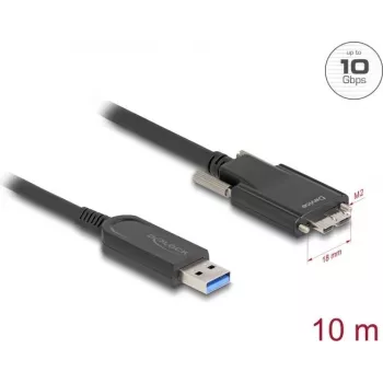 Cabo ótico ativo DeLOCK 83213 USB 10 Gbps Type-A para Micro-B 10 m