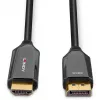 Lindy cabo ativo DisplayPort 1.4 para HDMI 8K60 de 3 m, 3 m, DisplayPort, HDMI, ficha, ficha, reto