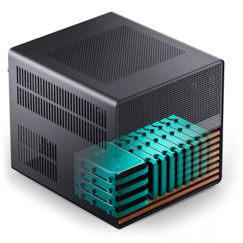 Caixa NAS Jonsbo N5, E-ATX - preto