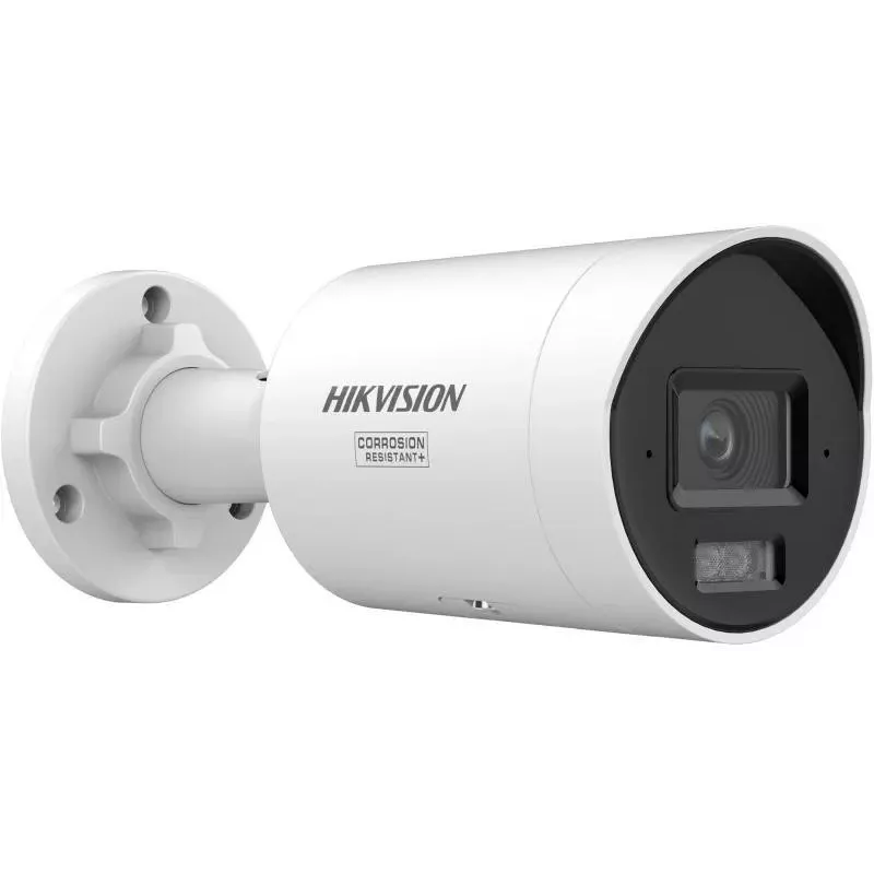 Câmara de vigilância IP bullet Hikvision Pro Series DS-2CD2087G3-LI2UY/SL (ColorVu, 2,8 mm, 3840×2160) interior e exterior, montagem na parede