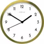 NeXtime Relógio de parede 2523gw Arabic, Ø44 cm, parede, dourado/branco