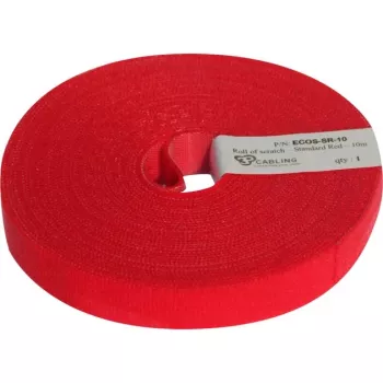 Fita de marcação de cabos Patchsee ECO-Scratch 10 m, vermelho, 19 mm de largura