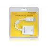 Adaptador de cabo de vídeo DeLOCK 61766 0,125m VGA DisplayPort branco