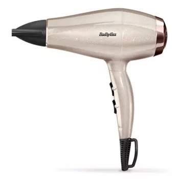 Secador de cabelo BABYLISS 5914PE — 2000 W, motor DC, 3 níveis de calor, 2 velocidades, jato de ar frio, preto/dourado/ouro rosa