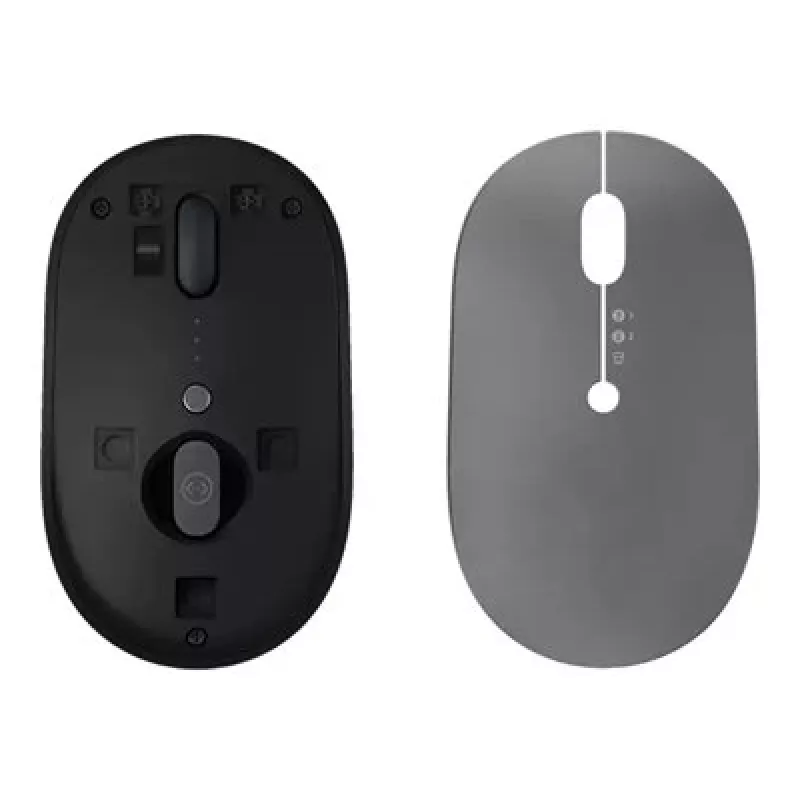 Rato Lenovo Go Multi-Device escritório ambidestro RF Wireless + Bluetooth ótico 2400 DPI