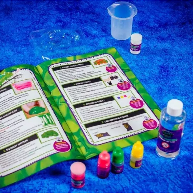Kit de ciência Liscianigiochi Crazy Science Slime Camaleão 304-PL89246 – conjunto educativo de experiências com slime