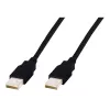 Cabo de ligação USB Assmann, Type-A M/M, 3,0 m, compatível com USB 2.0, UL, preto (AK-300100-030-S)
