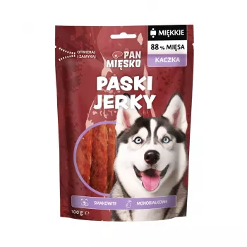 Petisco para cães Pan Mięsko Tiras de Jerky de Pato 100 g