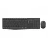 Teclado Logitech MK235 Wireless KBD+rato cinzento CZ