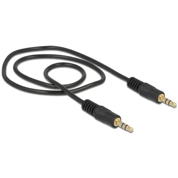 Cabo de áudio DeLOCK 0,5 m 3,5 mm conector macho/conector macho