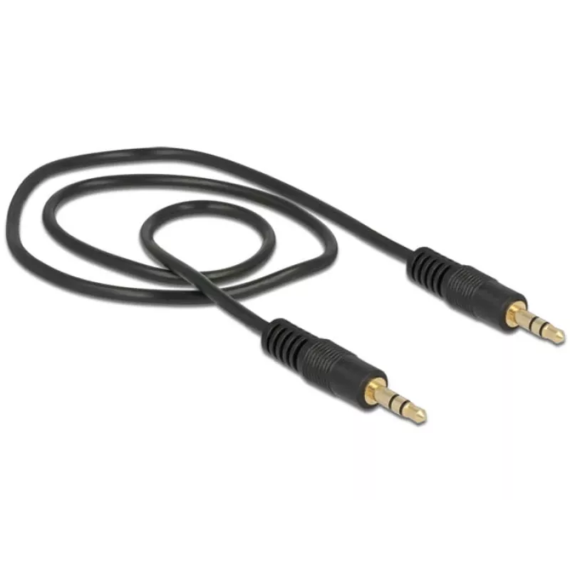 Cabo de áudio DeLOCK 0,5 m 3,5 mm conector macho/conector macho