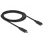 Cabo USB DeLOCK SuperSpeed USB 3.2 Gen 1 2 m USB-C preto
