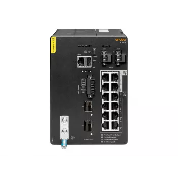 Hewlett Packard Enterprise HPE Aruba 4100i - Switch - 8 x 10/100/1000 (PoE Classe 4) + 4 x 10/100/1000 (PoE Classe 6) + 2 x SFP+ - montagem em calha DIN - PoE Classe 4 / PoE Classe
