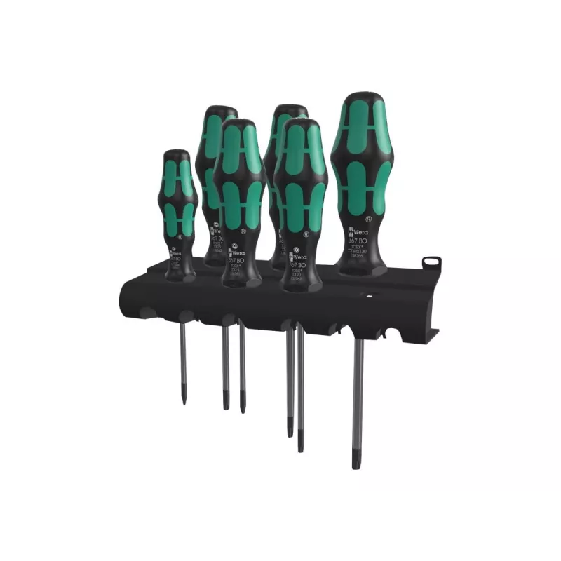 Wera 367/6 TORX BO - Conjunto de chaves de fendas - 6 peças - isoladas (05138250001)