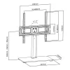 Suporte de TV MACLEAN MC-450 para TVs de 32–65 polegadas, carga máx. 40 kg, VESA até 400×400, base de mesa/secretária