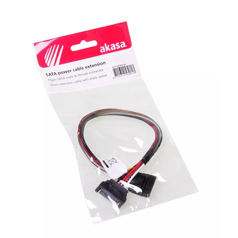 Cabo de extensão de alimentação SATA Akasa AK-CBPW04-30 0,3 m