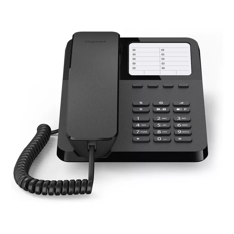Gigaset DESK 400, Telefone analógico, Auscultador com fio, 10 entradas, Preto - Gigaset DESK 400. Tipo: Telefone analógico