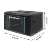 Armário RACK 19 Qoltec 54462 | 6U | 600 x 370 x 450