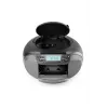Leitor de rádio JVC RC-E444B preto com leitor de CD e sintonizador FM