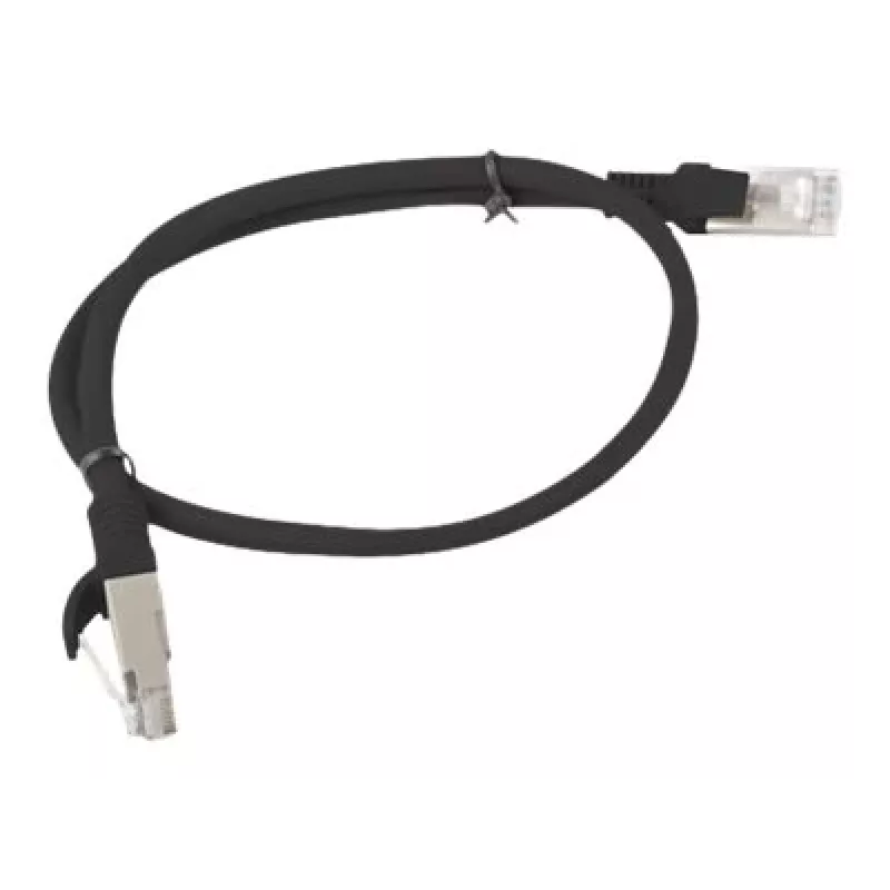 Cabo de rede LANBERG PCU5-10CC-0500-BK Cat5e U/UTP RJ-45 — 5 m, preto, condutor CCA