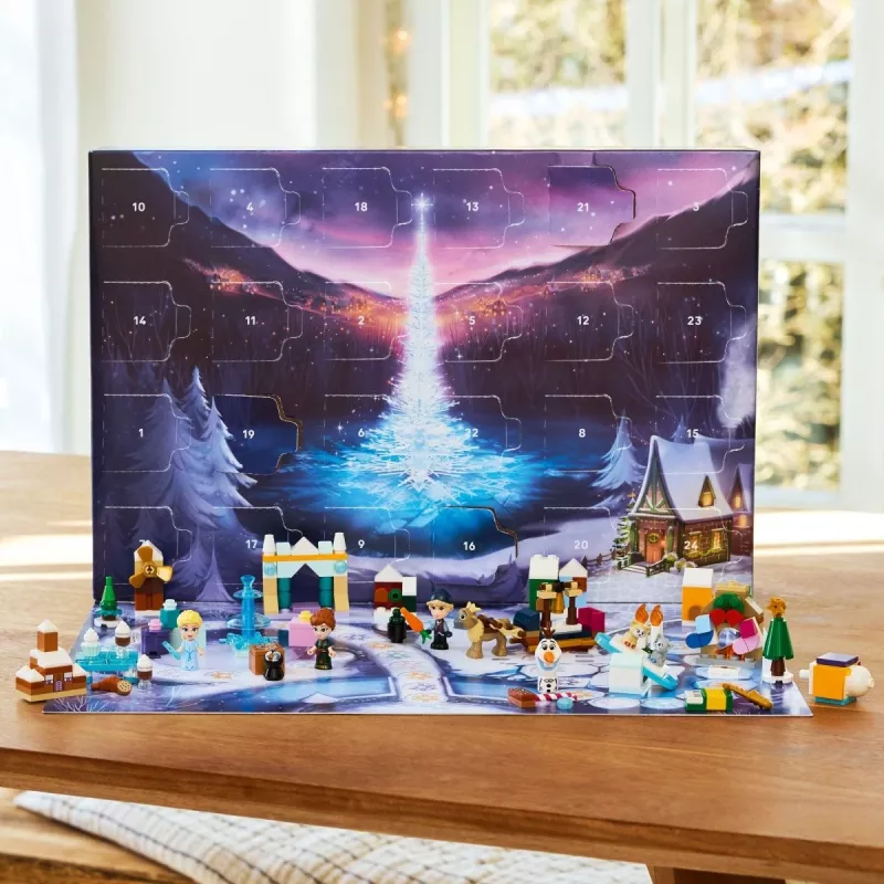 Brinquedo de construção LEGO Disney Frozen Calendário do Advento 2025 Conjunto 43273 — 231 peças, 4 minifiguras, idade 5+