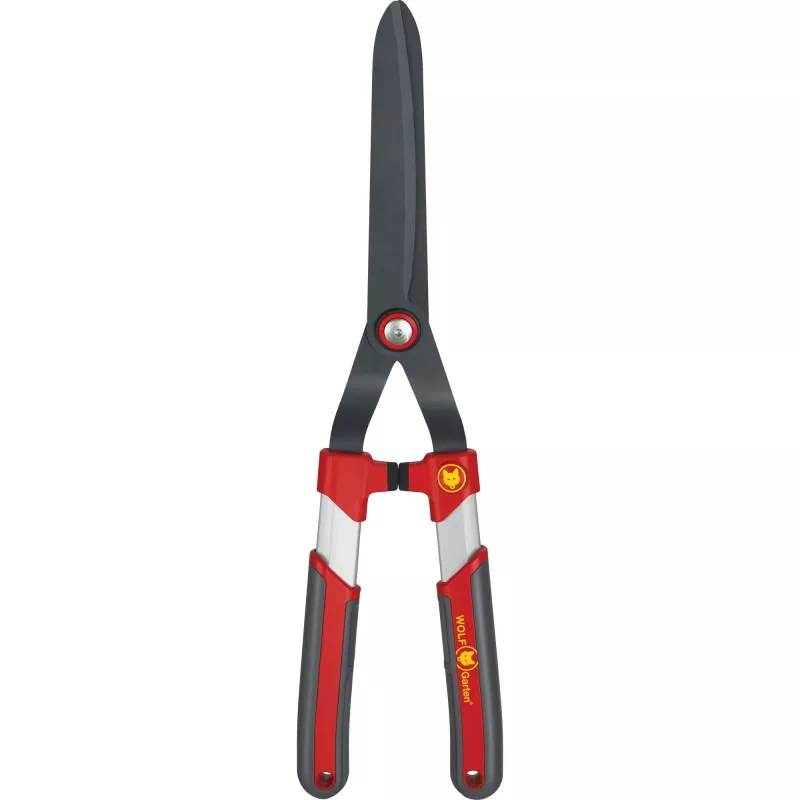 Tesoura de sebe WOLF-Garten HS-CP com pequenos punhos de alumínio, vermelho/cinzento