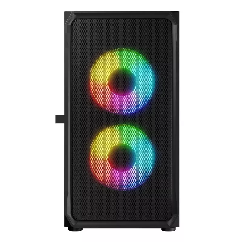 Caixa de computador Logic Concept Portos Mini ARGB Micro ATX preto