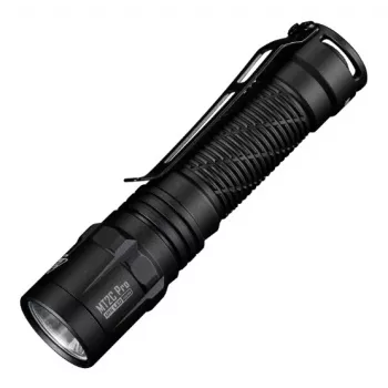 Lanterna de mão Nitecore MT2C Pro, LED compacta de alumínio, recarregável por USB, 50 lm mín., à prova de água 2 m, resistente a impactos, 117,5 mm, 64 g, preto