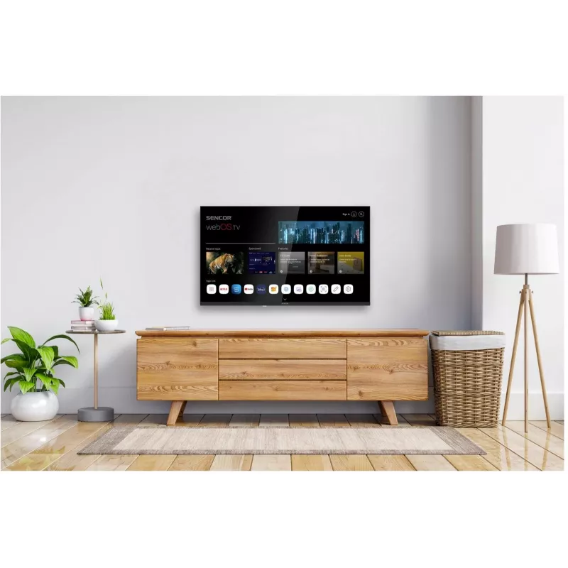 LED SMART TV SENCOR SLE 32S803B 32 polegadas webOS HD 1366×768, HDR10, Wi‑Fi, Bluetooth, DVB‑T/T2/C/S/S2, 3×HDMI, 2×USB