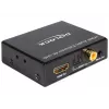 Extrator de áudio HDMI estéreo / 5.1 canais 4K, adaptador preto