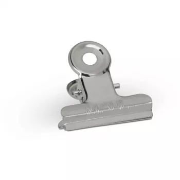 MAUL mola de carta em metal, cor: níquel, largura: 30 mm capacidade de aperto: 10 mm, embalagem de autosserviço (21730-96)