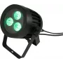 Luz PAR LED EUROLITE 3x8W QCL Spot — LED COB RGB 3x8W, projetor PAR compacto